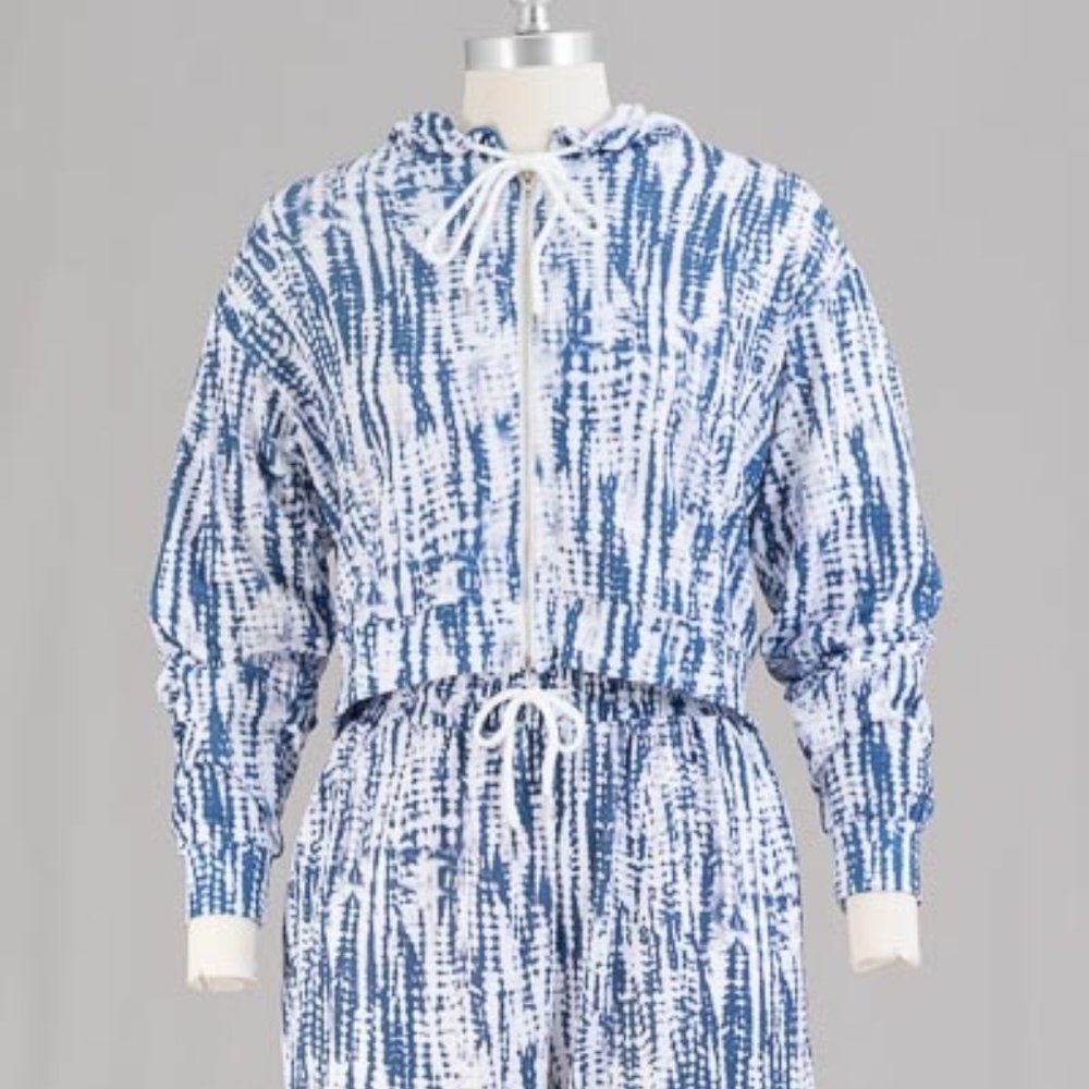Club Moda Hooded Print Jacket